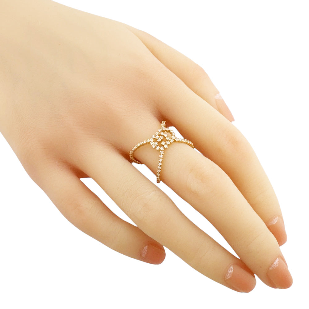 GUCCI Gucci GG Running Ring Ring No. 13 18K K18 Yellow Gold