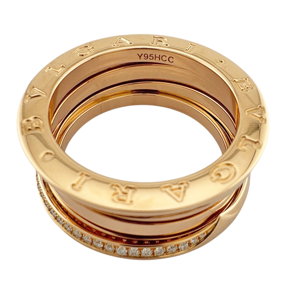 BVLGARI ブルガリ デミパヴェダイヤモンド B-zero.1 3バンド リング