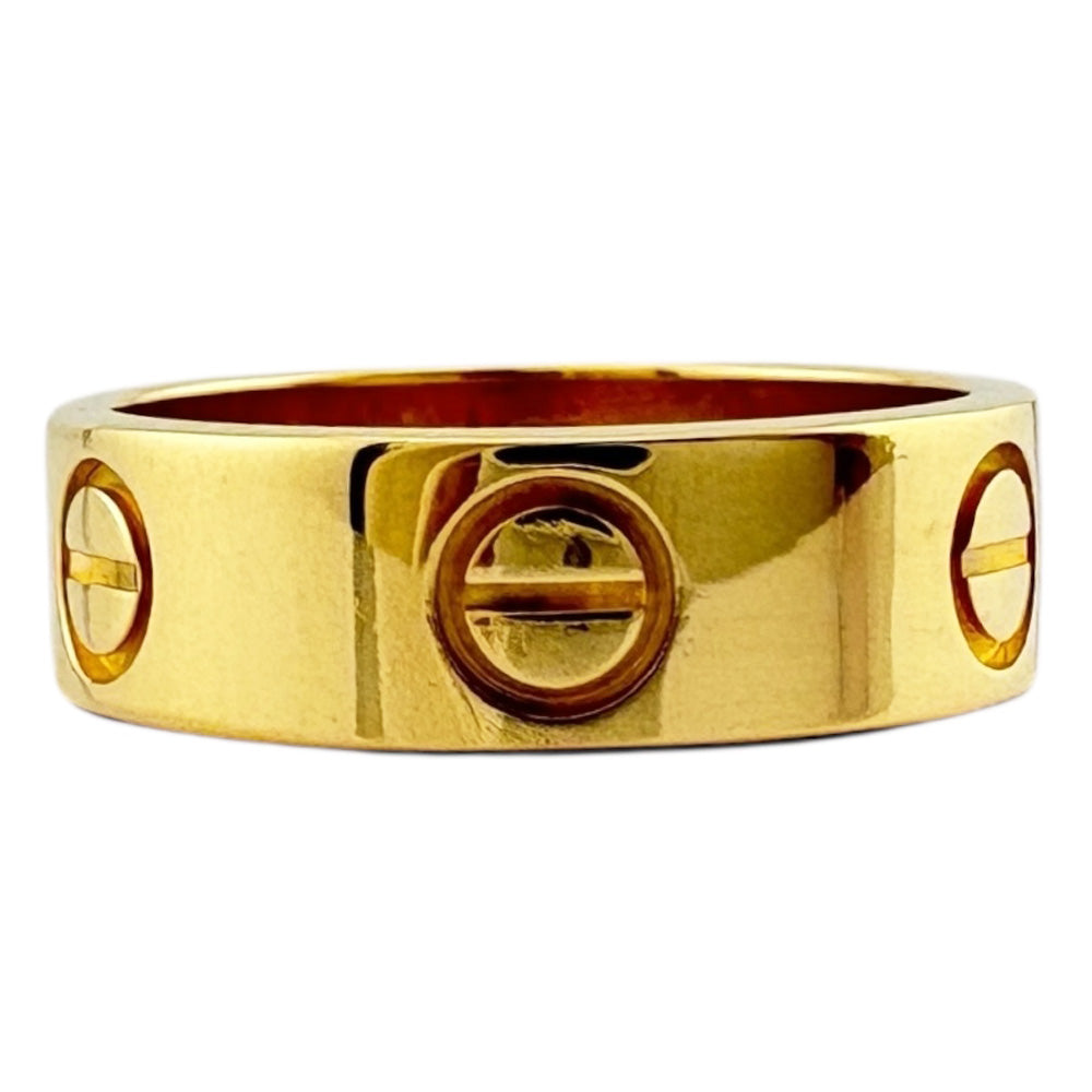 【磨き済み】 カルティエ ラブリング　K18　イエローゴールド　10号 CARTIER カルティエ ラブ リング 指輪 10号 18金 K18イエローゴールド