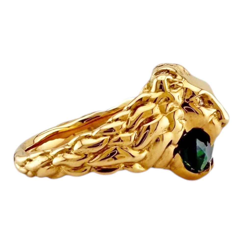 GUCCI グッチ ライオンヘッド リング 指輪 10号 18金 K18イエロー