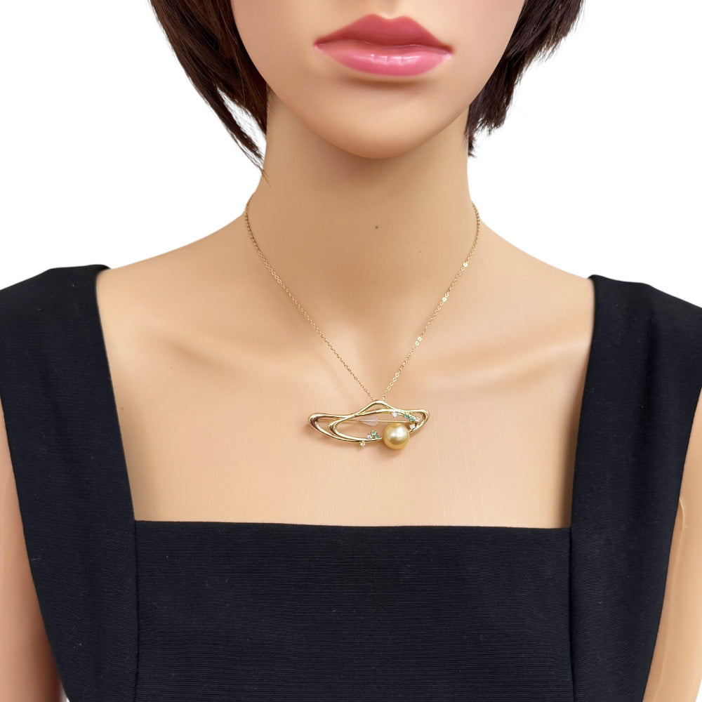 TASAKI タサキ ブローチ 18金 K18イエローゴールド パール レディース