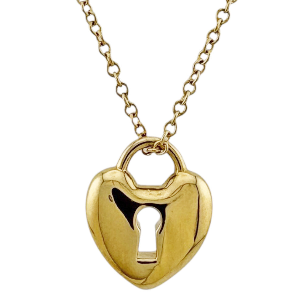 TIFFANY&Co. ティファニー ハートロック ネックレス 18金 K18