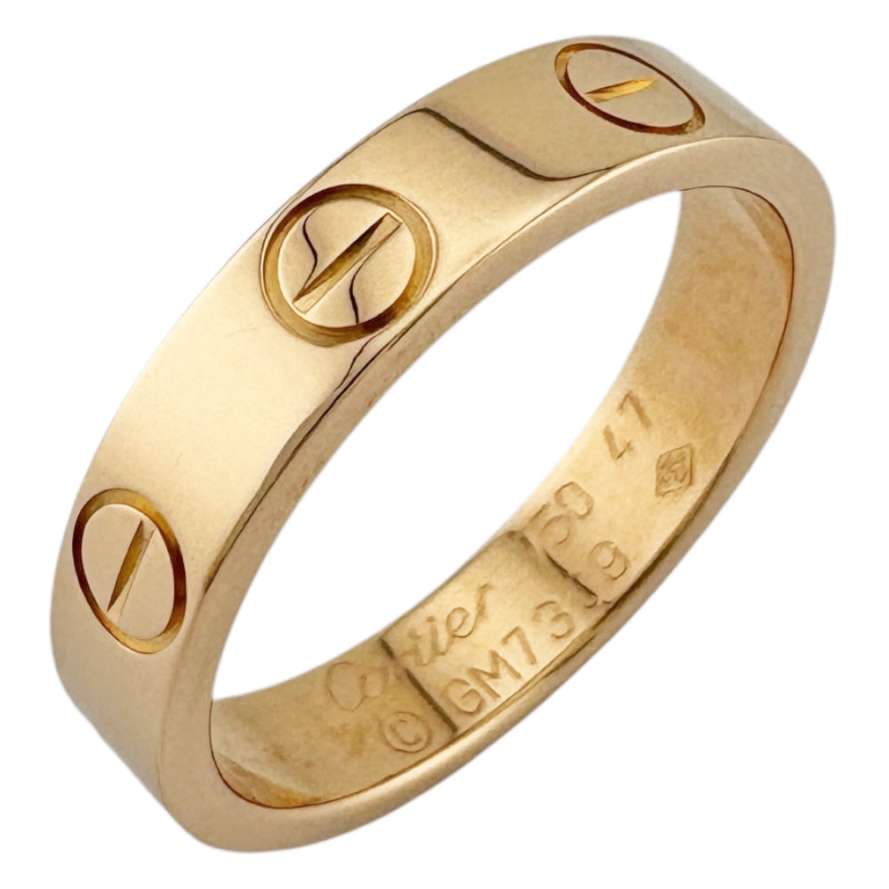 CARTIER カルティエ ミニラブ リング 指輪 7号 18金 K18ピンクゴールド