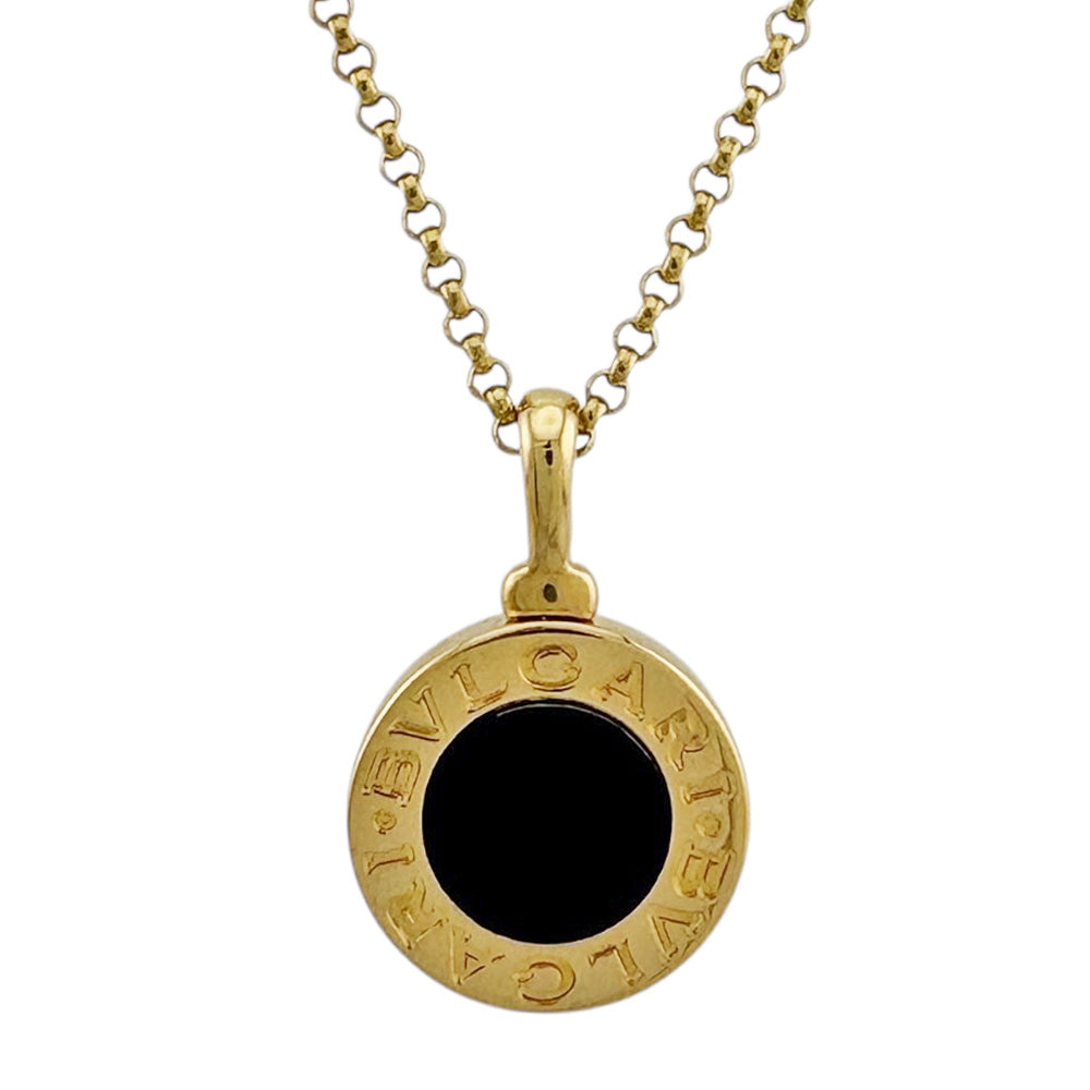 ブルガリ ゴールドサークルネックレス ブルガリ/ネックレス/ブルガリブルガリサークルネックレス/K18PG