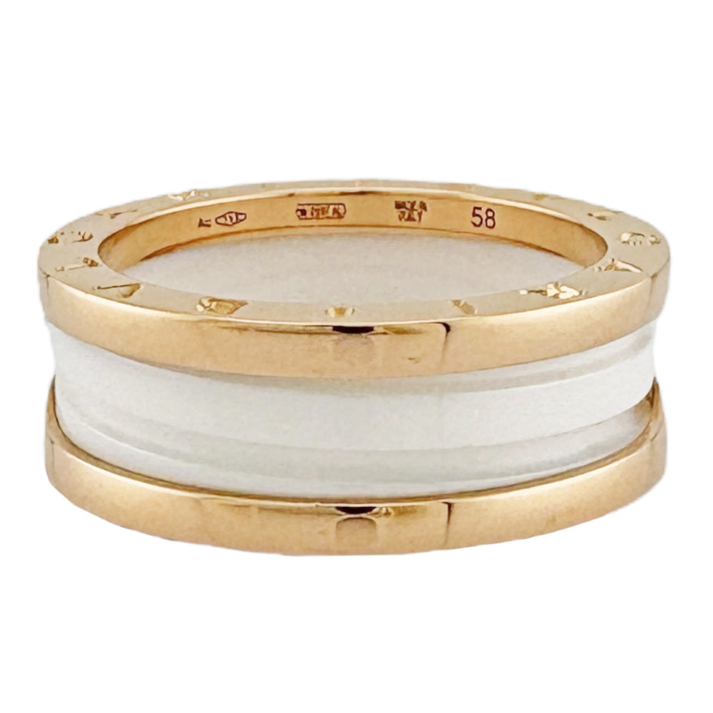BVLGARI ブルガリ B-zero.1 ビー・ゼロワン 2バンド リング 指輪 17.5
