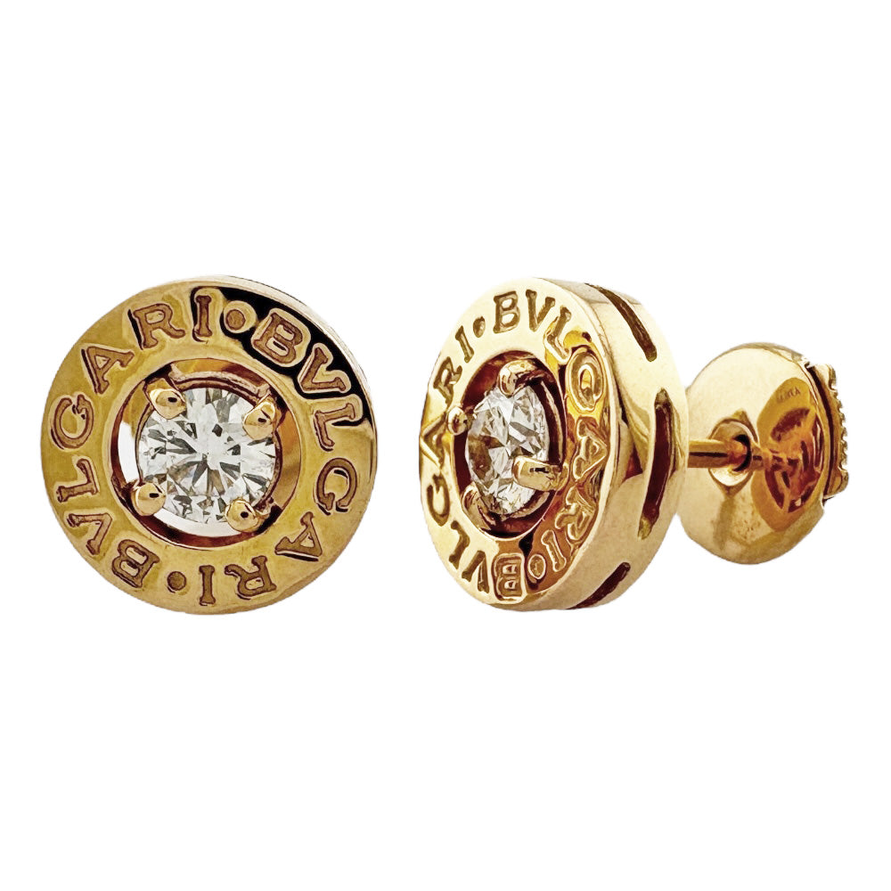 BVLGARI ブルガリ ブルガリ ブルガリ ピアス 18金 K18ピンクゴールド