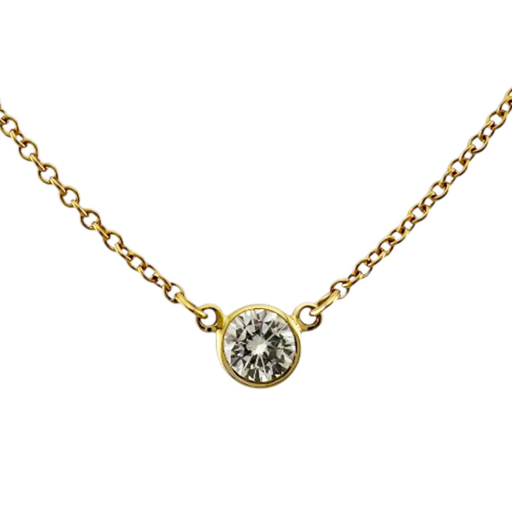 TIFFANY&Co. ティファニー バイザヤード 約0.14ct ネックレス 18金 K18