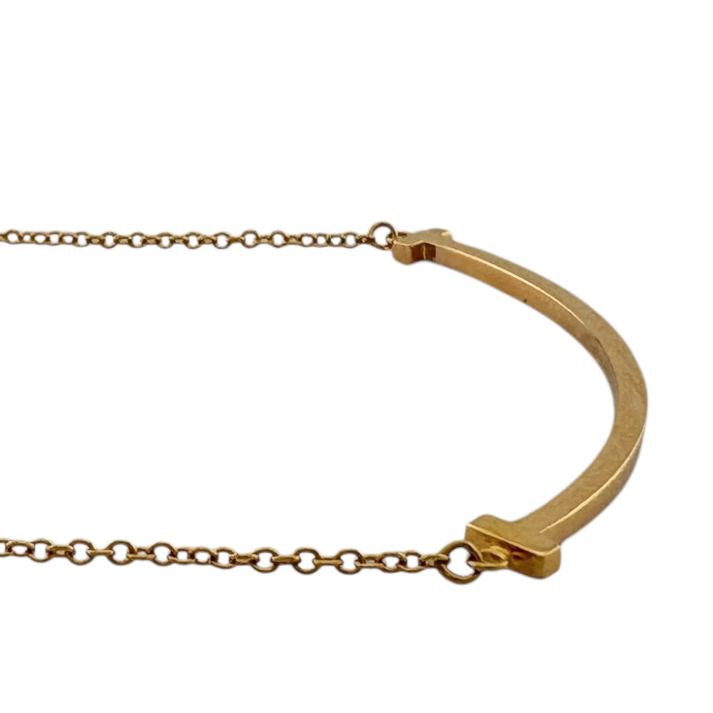 TIFFANY&Co. ティファニー Tスマイル ネックレス 18金 K18ピンク