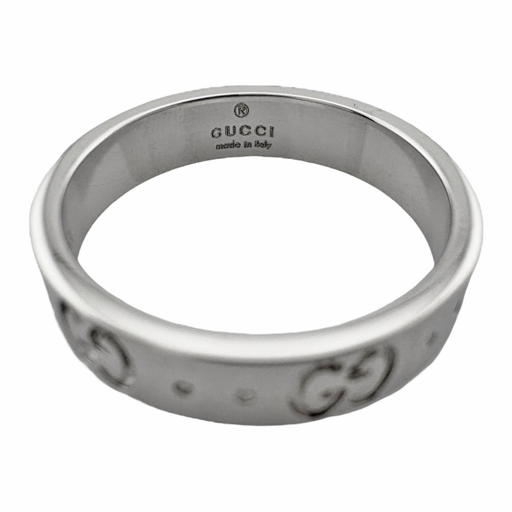 GUCCI グッチ アイコン リング 指輪 10.5号 18金 K18ホワイトゴールド  
