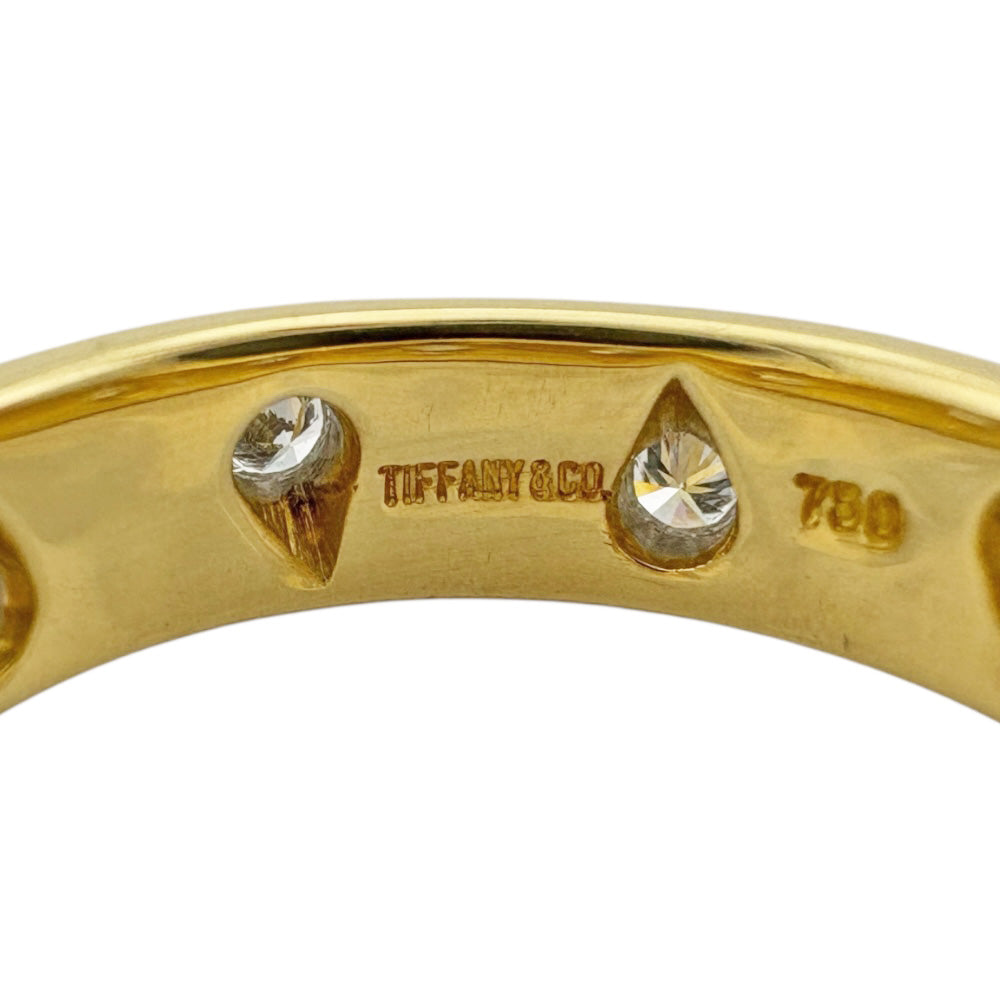 ティファニードッツリングルビー12.5号イエローゴールドYG指輪正規品 TIFFANY&Co. ティファニー ドッツ リング 指輪 7.5号 18金 K18イエロー