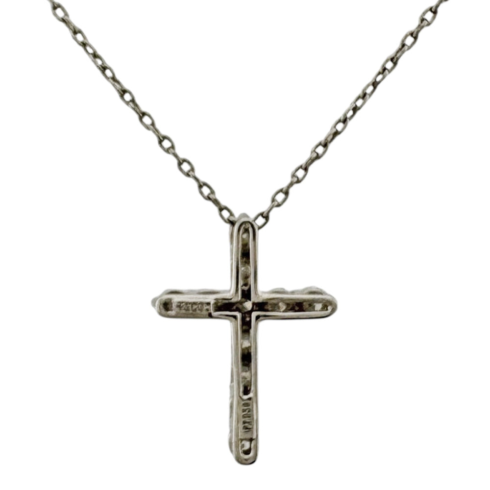 TIFFANY&Co. ティファニー スモールクロス ネックレス Pt950