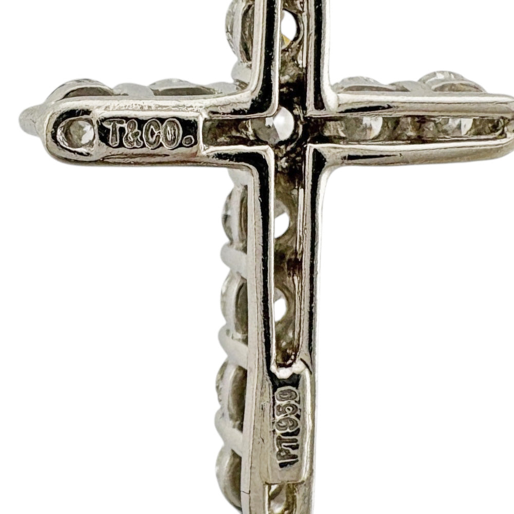 美品　ティファニー　ネックレス　クロス　ダイヤモンド　s スモール　プラチナ ティファニー クロス ペンダント（スモール）ダイヤモンド