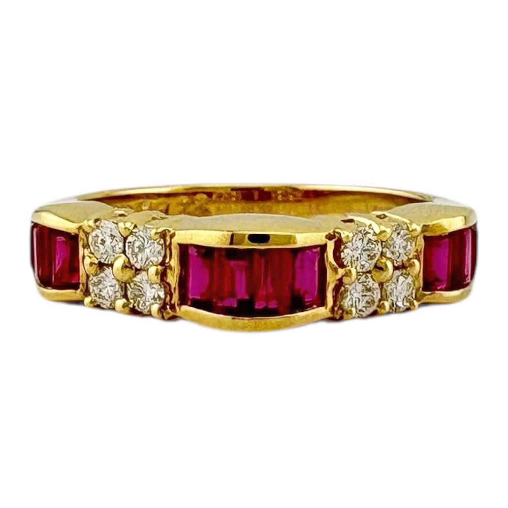 【MIKIMOTO】天然 ルビーダイヤ リング MIKIMOTO ミキモト 天然ダイヤモンド 天然ルビー リング – Mico