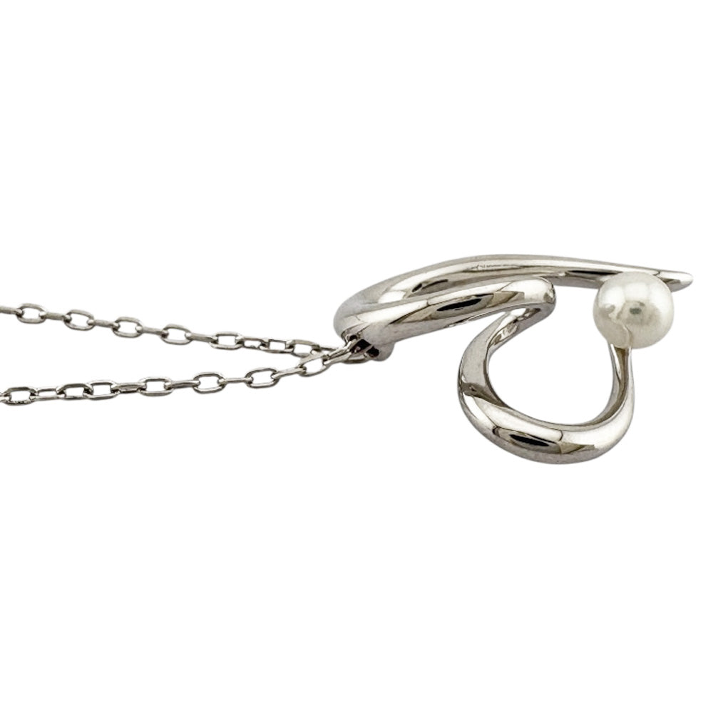 MIKIMOTO ミキモト ネックレス 18金 K18ホワイトゴールド パール