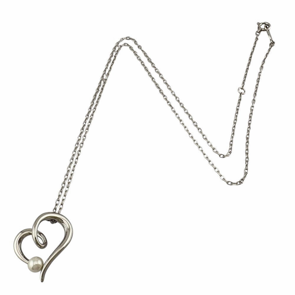 MIKIMOTO ミキモト ネックレス 18金 K18ホワイトゴールド パール