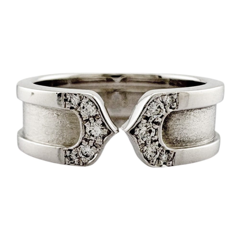 CARTIER カルティエ 2C リング 指輪 9.5号 18金 K18ホワイトゴールド