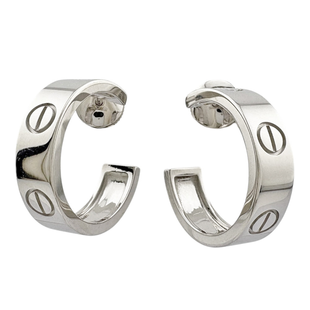 Cartier ホワイトゴールドラブピアス