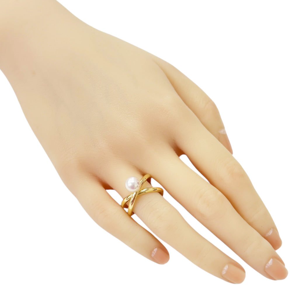 MIKIMOTO ミキモト リング 指輪 11.5号 18金 K18イエローゴールド