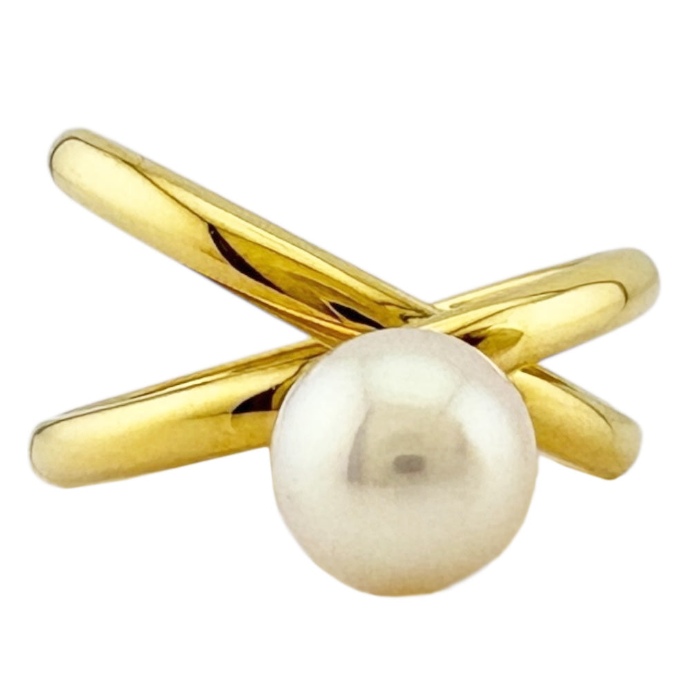 MIKIMOTO ミキモト リング 指輪 11.5号 18金 K18イエローゴールド
