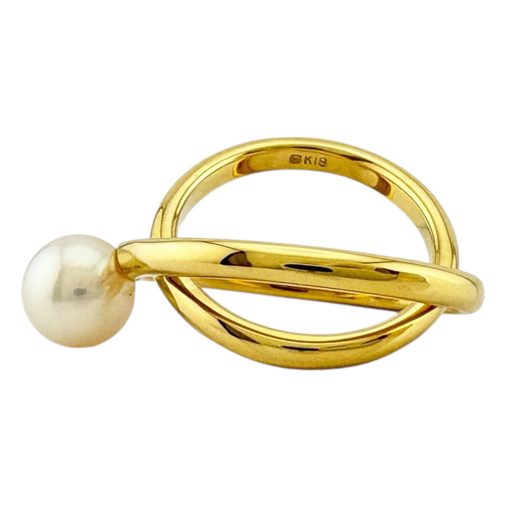 MIKIMOTO ミキモト リング 指輪 11.5号 18金 K18イエローゴールド