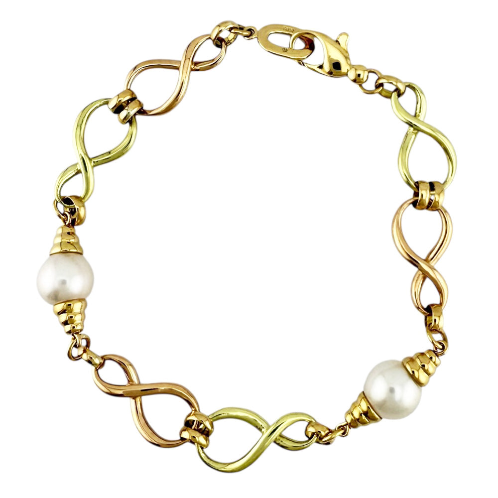 MIKIMOTO ミキモト ブレスレット 18金 K18イエローゴールド パール