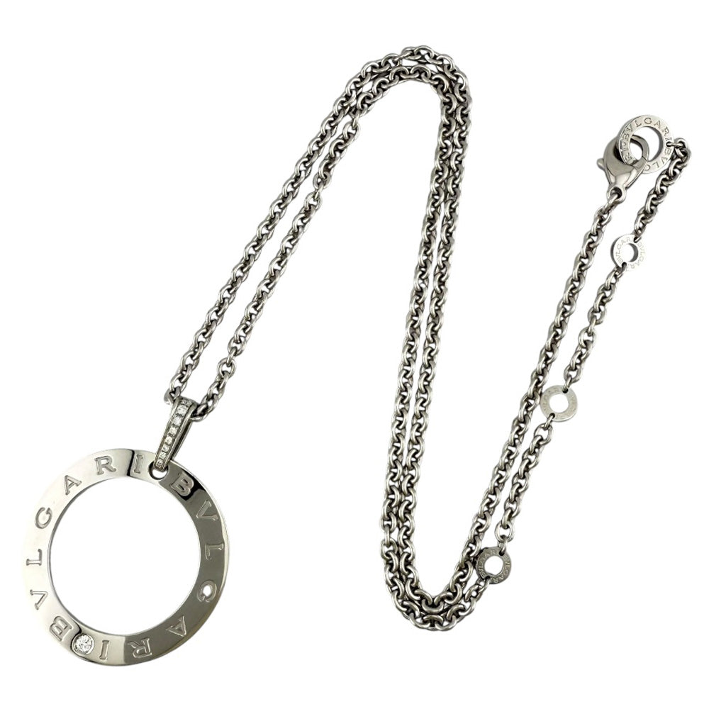 BVLGARI ブルガリ ロゴラージ カーブサークル ネックレス 18金 K18