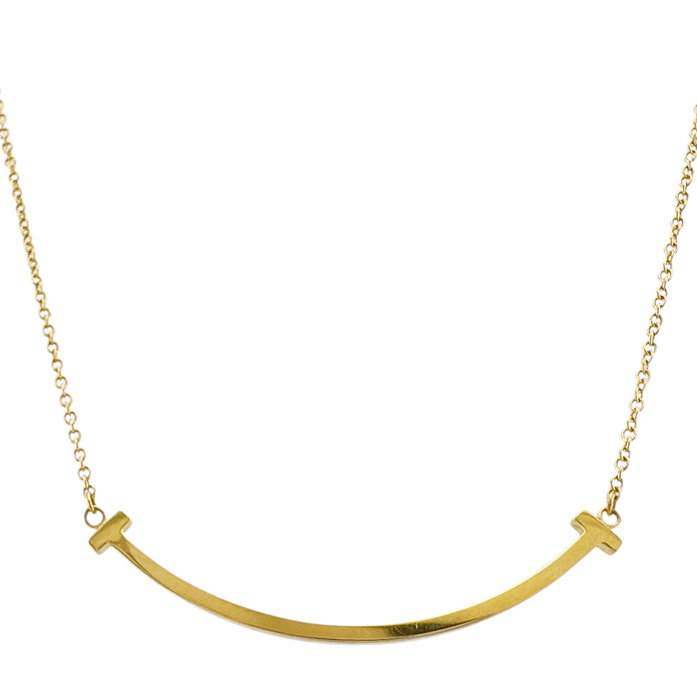 TIFFANY&Co. ティファニー Tスマイル ネックレス 18金 K18