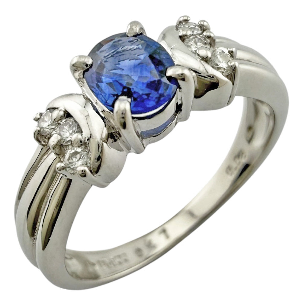 173【タサキ】Pt900 ダイヤモンド 0.73 リング 10-10.5号ほど TASAKI