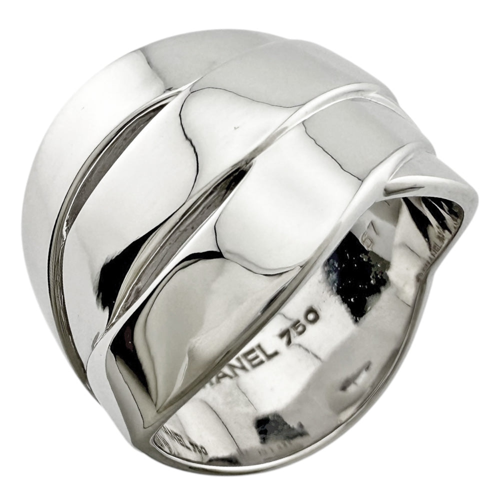 CHANEL シャネル ボルディック リング 指輪 16.5号 18金 K18ホワイト