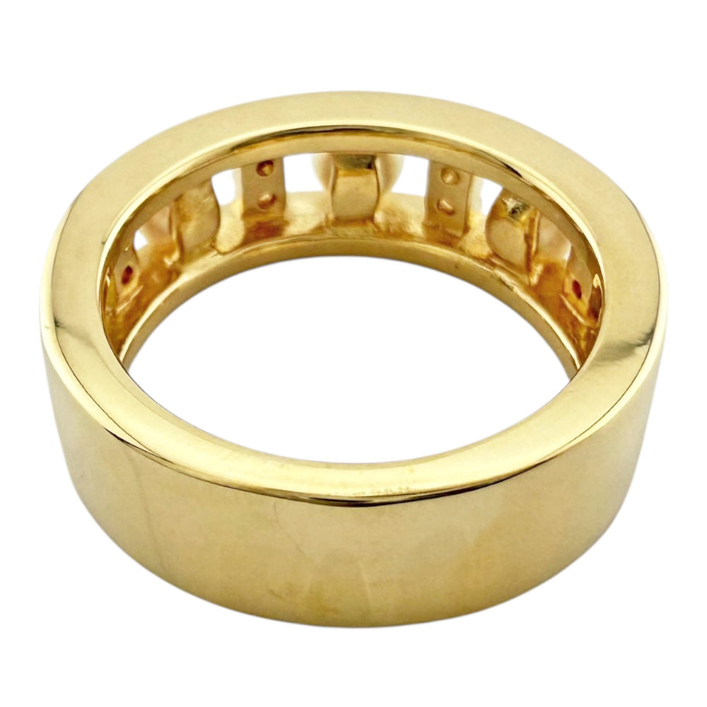 MIKIMOTO ミキモト リング 指輪 9号 18金 K18イエローゴールド