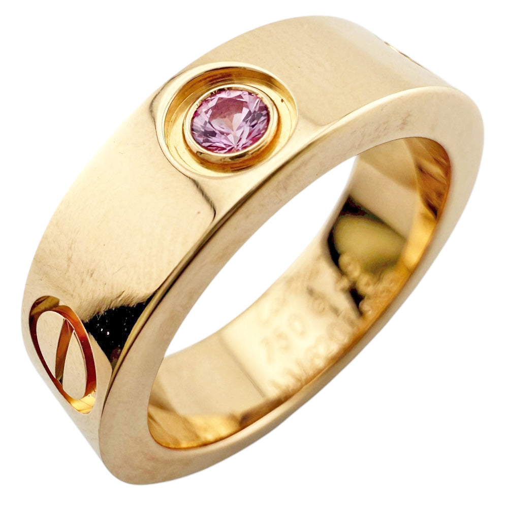カルティエ LOVE リング、クラシックモデル YG #49（9号） 新品)CARTIER カルティエ ラブ リング クラシックモデル ピンク