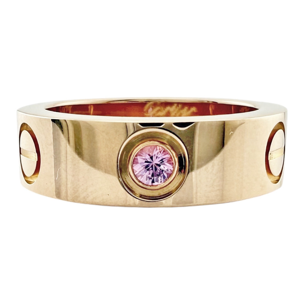 CARTIER カルティエ ラブ リング 指輪 9号 18金 K18ピンク