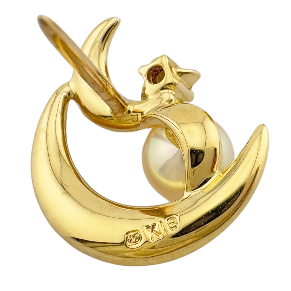 K18 ブローチ TASAKI タサキ パール 真珠 ブローチ K18イエローゴールド