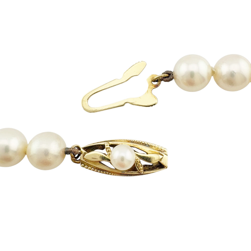 MIKIMOTO ミキモト ネックレス K14イエローゴールド パール