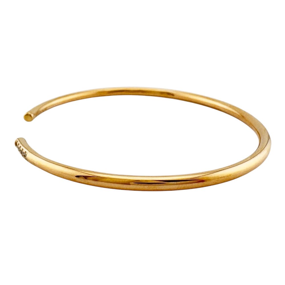 TIFFANY&Co. ティファニー メトロワイヤー バングル 18金 K18ピンク