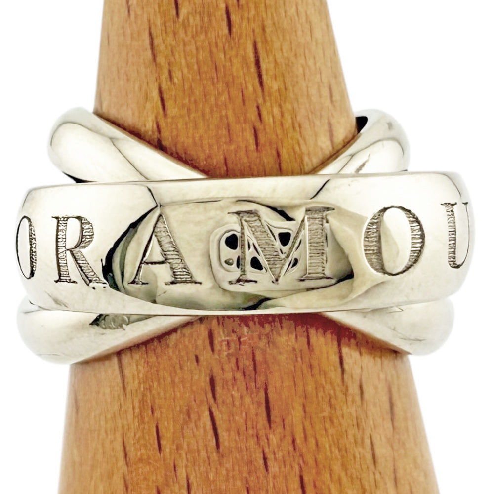 CARTIER カルティエ トリニティ 3連 リング 指輪 10号 18金 K18