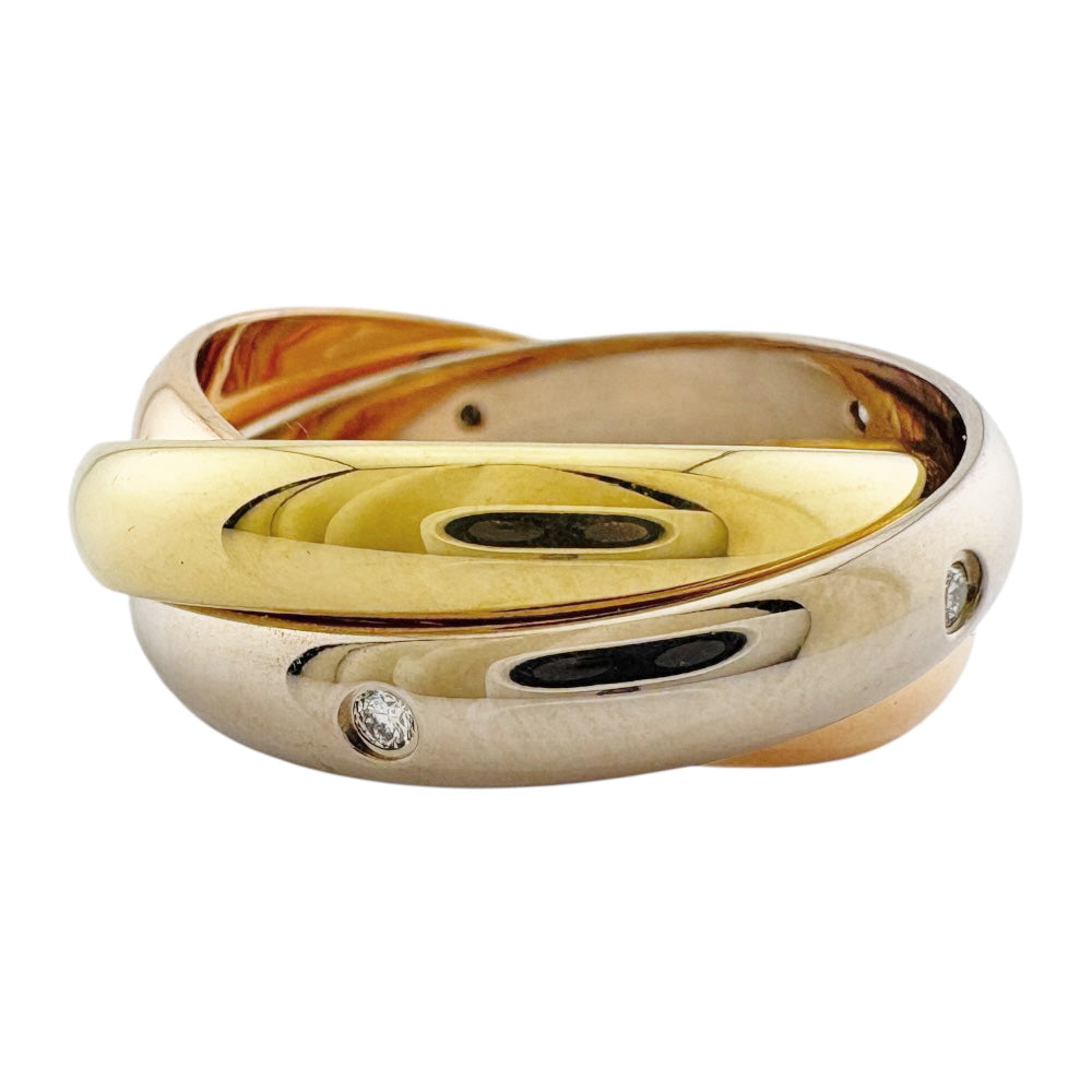 CARTIER カルティエ トリニティ 3連 リング 指輪 11号 18金 K18