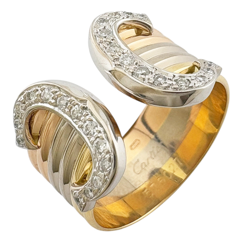 CARTIER カルティエ 2C リング 指輪 16号 18金 K18イエローゴールド