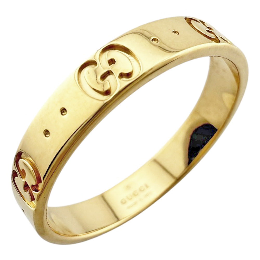 GUCCI グッチ アイコン リング 指輪 21号 18金 K18イエロー