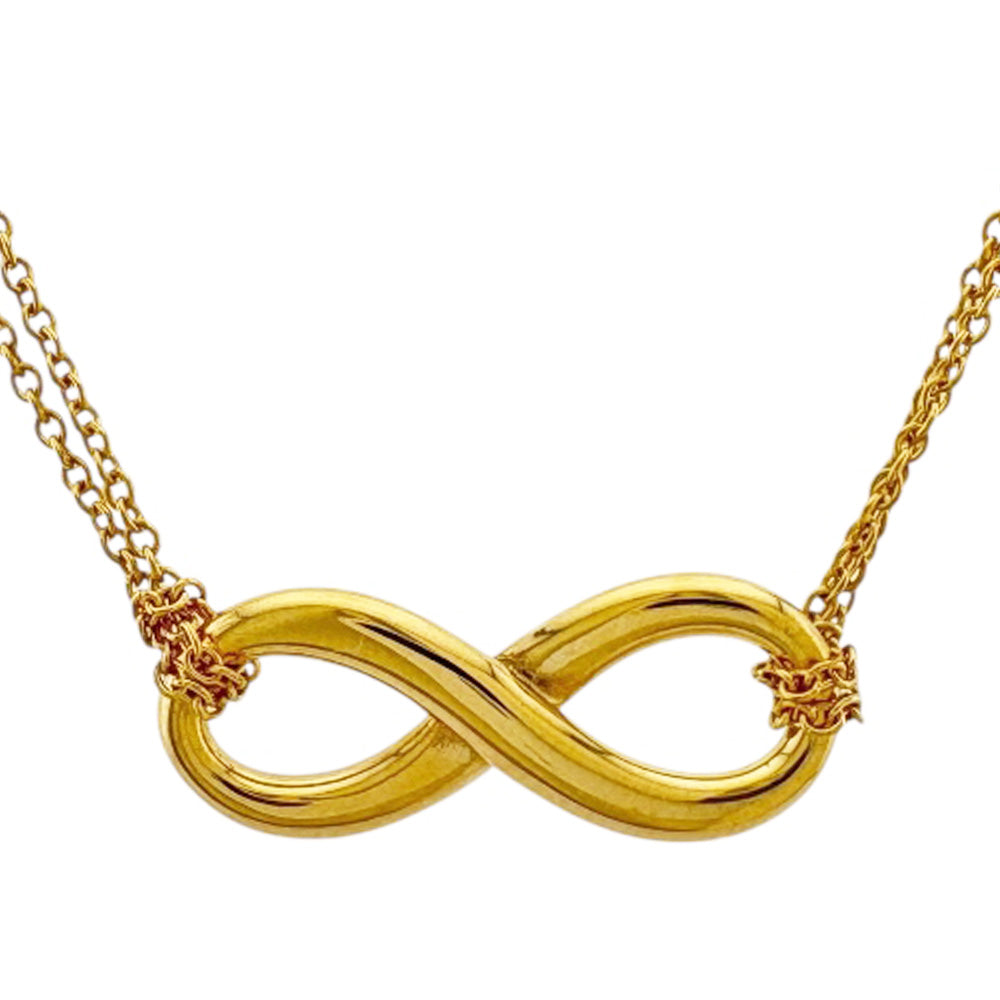 TIFFANY&Co. Tiffany Infinity Necklace 18K K18 Yellow Gold