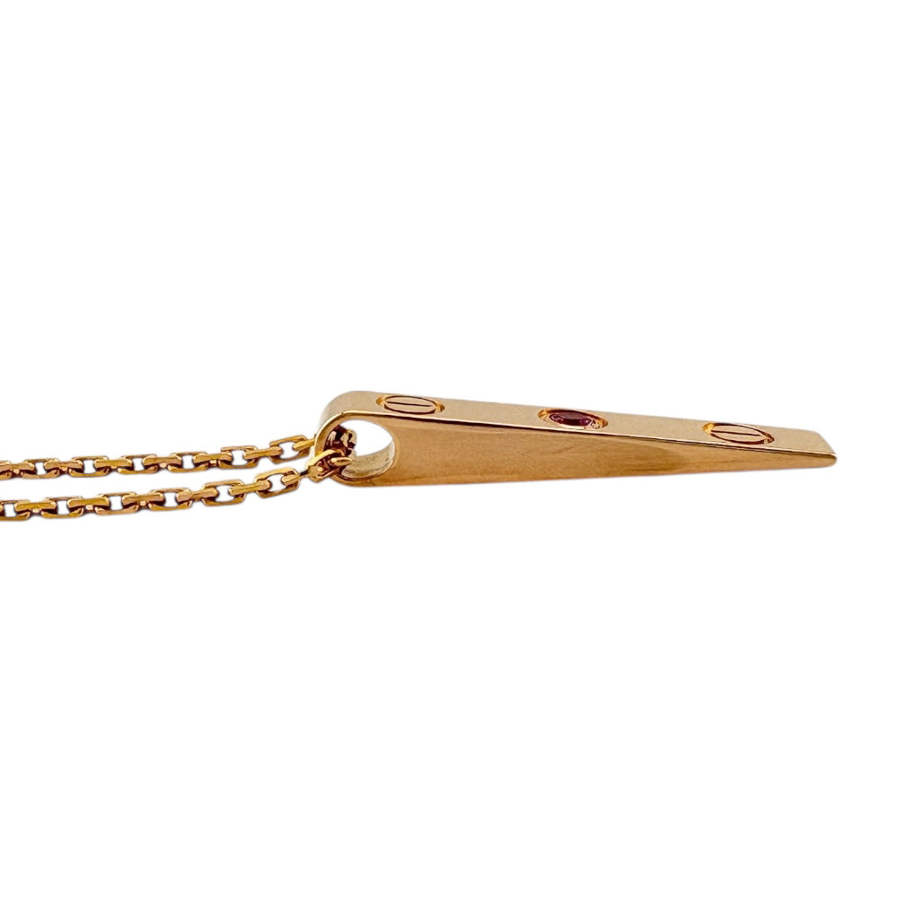 CARTIER カルティエ ラブプレート ネックレス 18金 K18ピンクゴールド