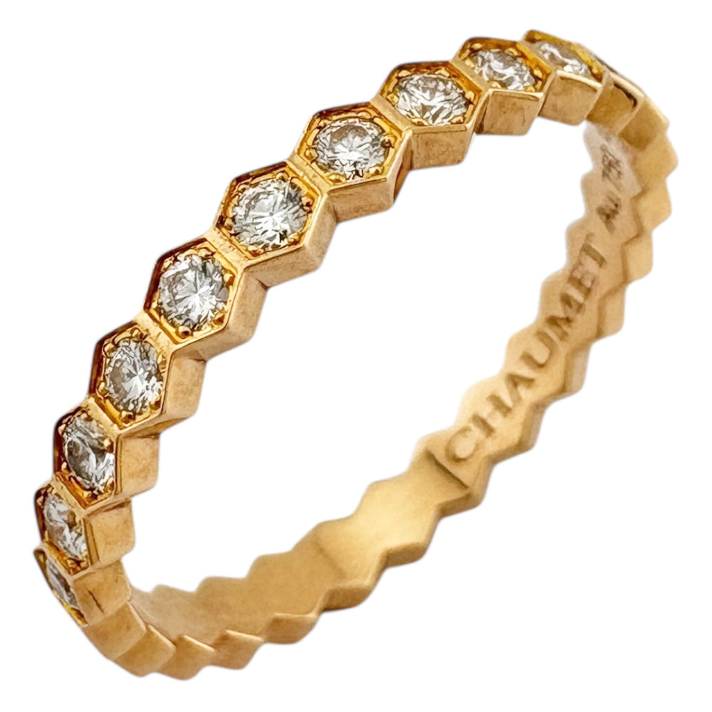 Chaumet ショーメ ビー マイ ラブ ハニカム リング 指輪 9号 18金 K18