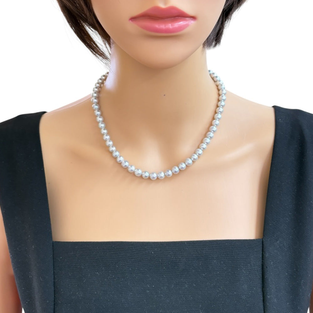 美品 ✨TASAKI タサキ アコヤ真珠 ベビーパール ネックレス シルバー TASAKI タサキ ネックレス シルバー アコヤパール レディース