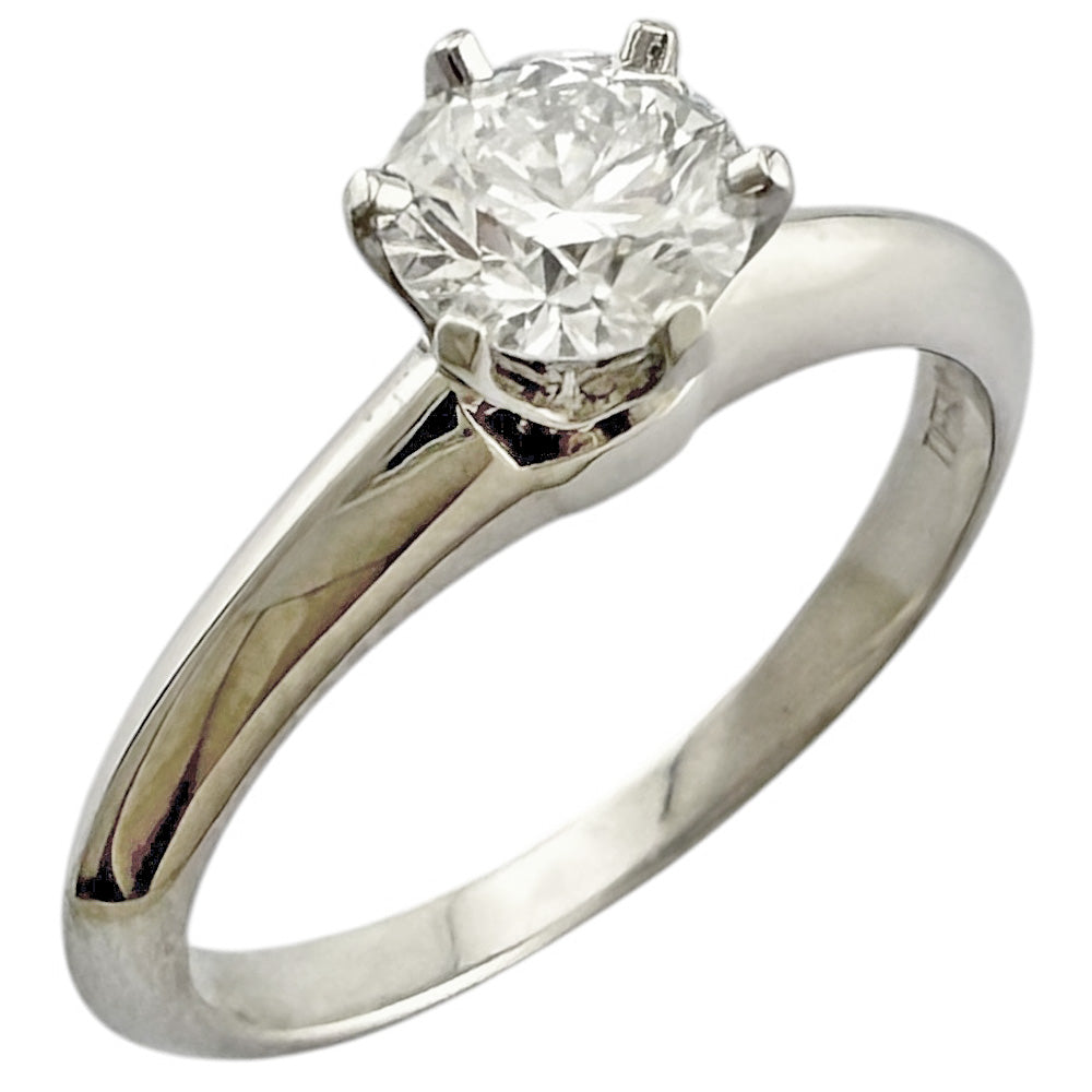 リング 指輪 9号 Pt950プラチナ ダイヤモンド 0.46ct レディース 中古