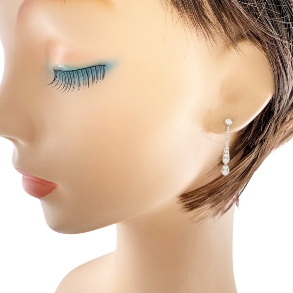 TIFFANY&Co. ティファニー ジャズドロップ ピアス Pt950プラチナ