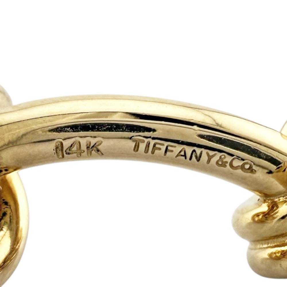 TIFFANY&Co. ティファニー ノット ツイスト カフス K14イエロー