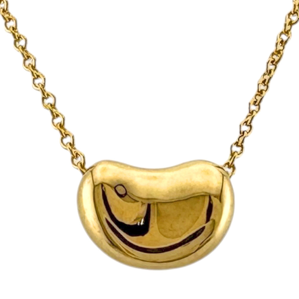 TIFFANY&Co. ティファニー ビーン ネックレス 18金 K18イエロー