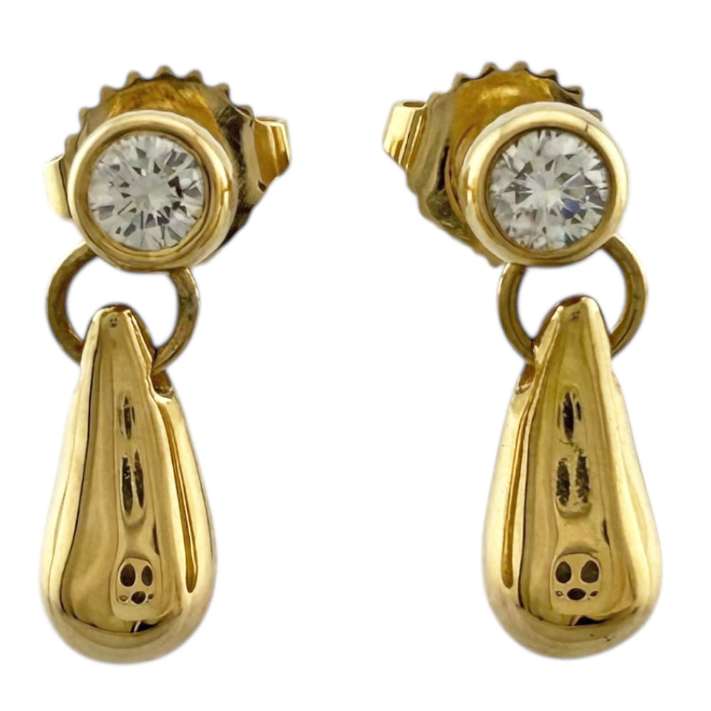 TIFFANY&Co. ティファニー ティアドロップ ピアス 18金 K18イエロー