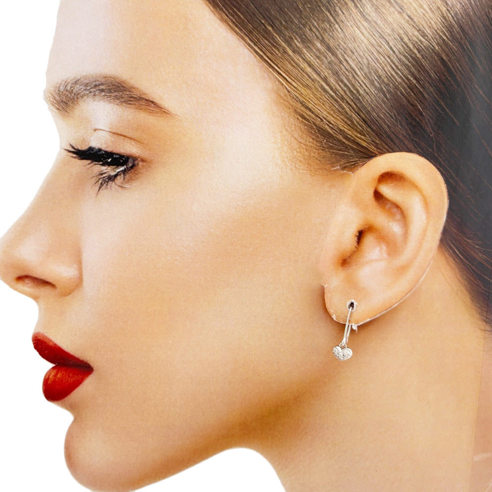 Ponte Vecchio ポンテヴェキオ ピアス 18金 K18ホワイトゴールド