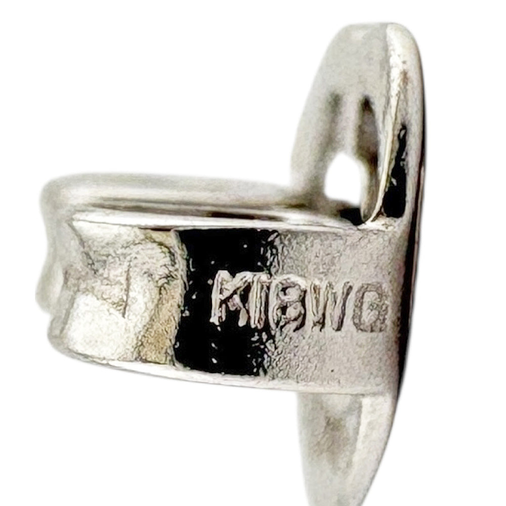 Ponte Vecchio ポンテヴェキオ ピアス 18金 K18ホワイトゴールド